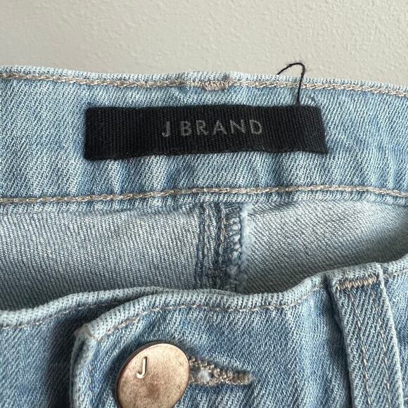 J Brand Adele Jeans Women's 25 Mid Rise Straight Leg Cropped Linen Light Wash - Picture 5 of 8
